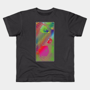 Rainbow Saturated 3d Geometric Shapes Kids T-Shirt